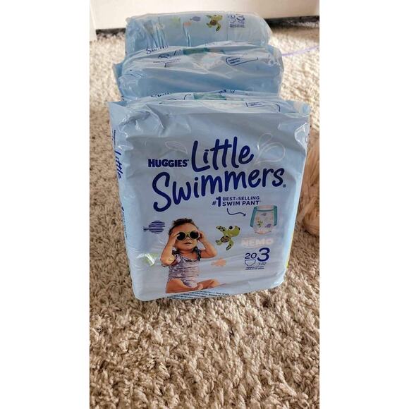 Huggies Other - Huggies Little Swimmers Size 3 Swim Diapers NIB (75) Baby Swimwear